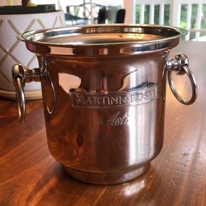MARTINI & ROSSI ICE BUCKET INOX 18/10 ITALY
